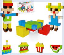 PicassoTiles 1” Magnetic Puzzle Cubes 108 Piece Magnet Cons