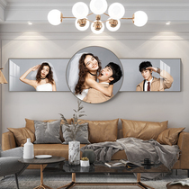 Wedding photo enlarged hanging wall custom wedding photo wash photo made into photo frame plus crystal family photo print with photo