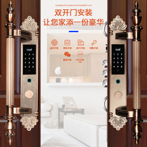 Zongman Automatic Fingerprint Lock home security door villa door outdoor double door copper door wooden door APP Lock