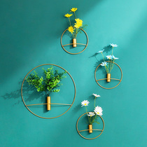 Nordic metal round wall decoration living room wall decoration creative TV sofa background wall pendant wall decoration