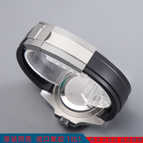 Original fluorine rubber band suitable for Rolex di Tuna Yacht Black Water Ghost Explorer watches with 20mm arched
