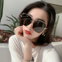 Sunglasses Women Summer Anti-UV polarized glasses The big round face tennis red 2021 New fashion Hans ink mirror