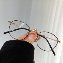 Little Red Riding Book Xiuzhi with myopia frame female retro square can be matched with degree plus astigmatism ultra-light pure titanium Korean version