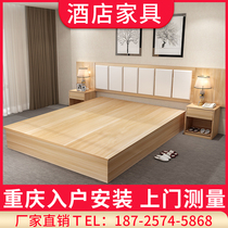 Chongqing hotel furniture standard room full set of custom hotel single room B & B apartment TV cabinet