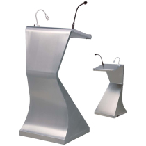 Angel podium stainless steel speaker desk creative simple conference host platform campus podium banquet reception desk