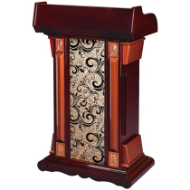 Solid wood podium speaker restaurant reception desk reception desk guest desk host conference room podium