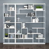Nordic Racks Modern Minimalist Iron Art Bookshelves Partition Office Floor Multilayer Living Room Decoration Creative Shelf