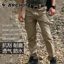 The Ruling Officer Spring Summer Military Fans Wear and Wear Tactical Pants Outdoor Casual Waterproof Breathable Tooling Long Pants Male Mountaineering Pant Pants