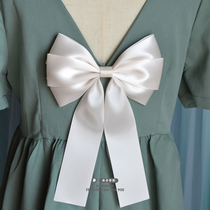 Ribbon white butterfly tip skirt back decorated needle collar accessories floating band big breast blossom black