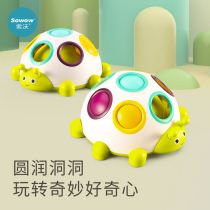 Baby finger beetle picking music pressing exercise hand grasping fine young logic baby early education toy