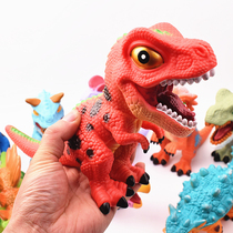 Cartoon sound dinosaur simulation Tyrannosaurus Triceratops pterosaur pterosaur childrens hand pinch will be called Toy soft doll gift