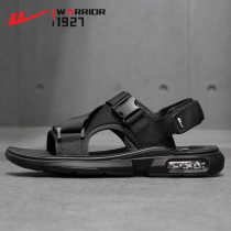 Back Force Sandals Mens 2022 New Summer Outwear Shock Absorbing Beach Shoes Trendy Men Casual Non-slip Dual-use Slippers