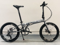 fnhon popular folding bicycle 20 inch 9 speed variable speed disc brake for men and women steel frame commute 22 inch 451 wheel
