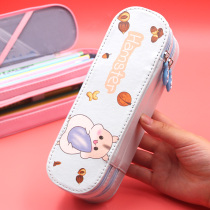 Pen bag womens double layer stationery box ins Japanese girl primary school cute girl childrens pencil bag girl pen box