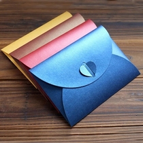 Large Pearl paper high-grade color love buckle envelope 10 price