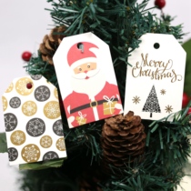 2019 New Christmas tag card New Years Christmas tag Merry Christmas DIY creative bookmarks 50 pieces Price