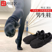 Danshi Ge dance shoes mens soft bottom practice shoes black cat claw shoes adult National shape shoes Childrens Ballet Shoes