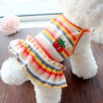 21 new pet lovers packed with teddy Bears slim fit summer dress T-shirt puppies clothes Rainbow Bar kitty