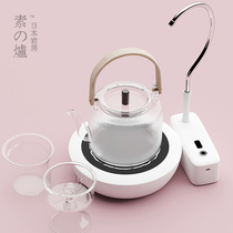Japanese Rock House electric pottery tea stove tea cooker tea cooker steamed tea high temperature heat-resistant glass pot electric pottery stove