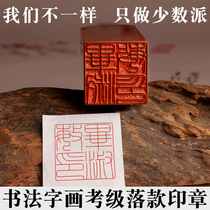 Manual seal engraving custom for engraving and seal collection Calligraphy Name Seal Stone National Painting Hard Pen Zodiac Zodiac Formation