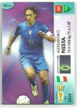Football star card Panini 2006 World Cup game version No. 40 Italian team Nesta NESTA