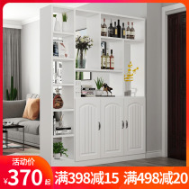  Wine cabinet partition cabinet Living room shoe cabinet Simple modern foyer cabinet Screen partition decorative shelf Storage entrance cabinet