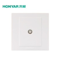 Hongyan Electric white 86 type wall switch socket panel Xinyi X86 cable TV socket panel