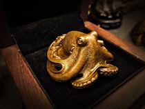  IKKI:Original series * Little octopus•Pa Zha•Tea pet•Decoration bronze solid fine throw