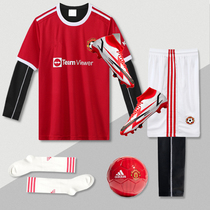 2022 new season Red Devils C Luo Jersey football men custom children Football suit set custom autumn winter training suit