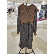 Korean Bubble Gum SOUP Korea 2021 Autumn New Fashion Floral Dress SX9OP83