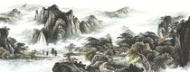 Small six-foot banner Fine Chinese painting landscape (landscape figure 7) unflameled works for sale at a discount P