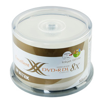 Jude X product Crown DVD -R DLD9 can be printed 8X burned blank disc barrel 10 pieces 8g large capacity