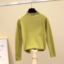 Pregnant women sweater autumn 2021 fashion mid-pregnancy short thin warm base shirt late pregnancy autumn winter clothing