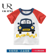 (30% discount area) Brand discount store withdraw cabinet clearing summer new childrens cotton tops in summer
