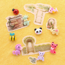 9 small creative animal pin cute I-shaped nail plastic large Press nail Cork photo wall message board pushpin