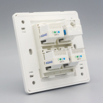 3 CAT3 phones plus 1 CAT6 CAT6 network panel Type 86 network cable telephone line socket with Gigabit module