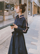 Lecea Alice dress design sense 2021 autumn new high-end celebrity temperament goddess fan skirt
