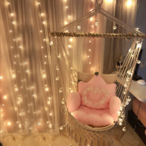 Nordic wind Net red homestay cafe tassel hanging chair home balcony bedroom girl heart single swing chair