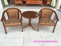 Wood Walled Chair Coffee Room Table And Chairs Solid Wood Hotel Table And Chairs Three Sets Guest House Solid Wood Surround Chair Apartments Apartments