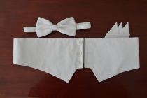Professional modern dance tuxedo accessories bow tie waist corsage 3 pieces