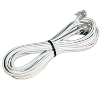 Telephone line 1 meter long double crystal head telephone accessories straight outdoor telephone line indoor fax machine telephone line