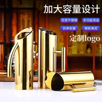 Bar KTV bartending bar thickened stainless steel straight bar bar restaurant hotel juice pot cold kettle coffee pot