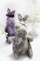 Intangible cultural heritage design Zhuangjin rabbit fluttering series