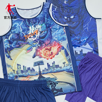 (Rooftop Vigil) Jordan basketball sets 2021 new official mens fans full of print fashion suits