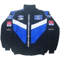 F1 Racing clothing college style European American fan casual jacket cotton clothing retro personality autumn and winter cotton clothing full embroidery spot