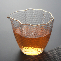 Japanese style male Cup Tea Sea heat-resistant glass kung fu tea set hammer Road Cup gold edge filter Tea Tea Cup