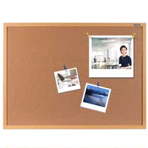 Del 8765 Cork Board 120 * 90CM Cork Message Board Photo Board Wooden Border Needle Board 10