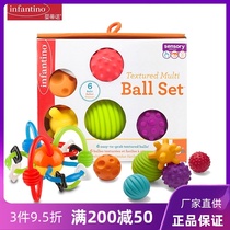 infantino American baby Tino Baby Touch touch Manhattan hand catch ball baby grip training toy