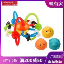 infantino American baby Tino baby Manhattan tactile hand grip ball baby bite tactile sensing toy