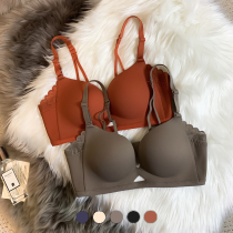 New Diane Fang bra Japanese light kapok seamless gathering adjustable smooth thin non-empty cup bra women